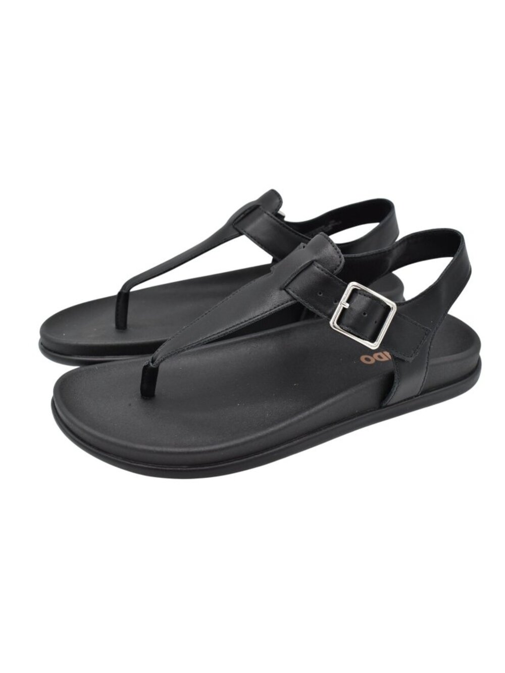 Blondo Womens Size 8.5 Niomi Ankle Strap Black Leather Sandals Shoes